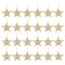 Juvale 24 Pack Bulk Christmas Star - Gold Ornaments, 6 Inches Gold Christmas Tree Decorations, Ideal for Hanging on Indoor and Outdoor Christmas Trees